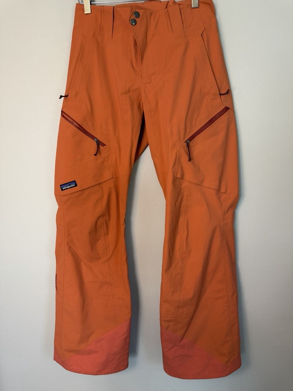 Patagonia Womens Untracked Gore-Tex Ski Snowboarding Snow Pants Small Orange